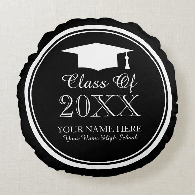 Custom Graduation party favor pillow for grad (Front)