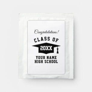 Custom graduation party favor Tea Bag Drink Mix