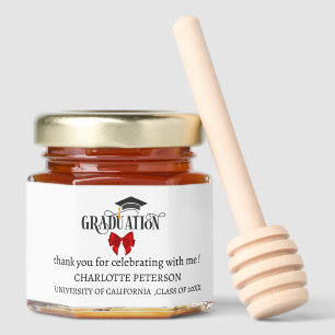 Custom Graduation Party Honey Jar Favors