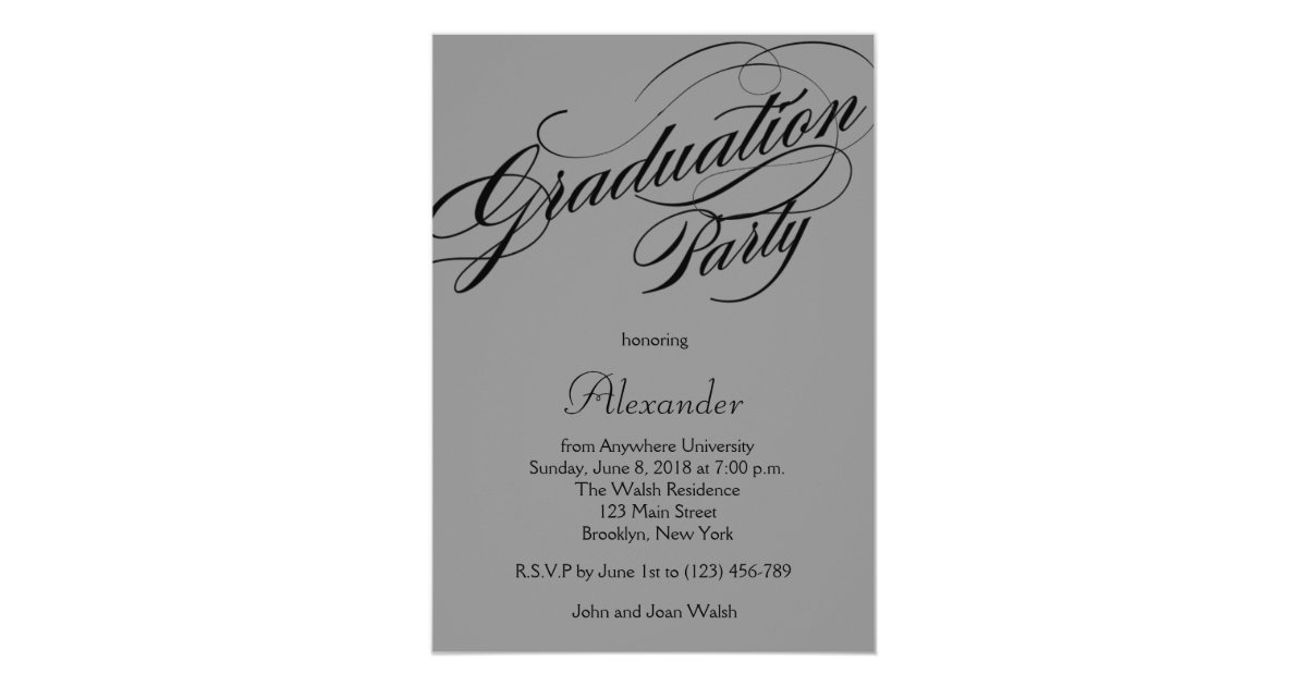 Custom Graduation Party Invitation | Zazzle