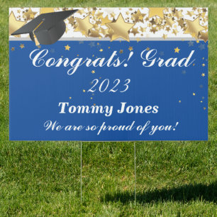 Custom Graduation Party Yard Sign-Large Size Sign