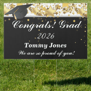 Custom Graduation Party Yard Sign-Large Size Sign