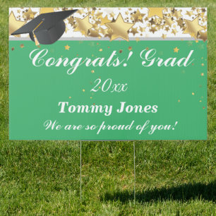 Custom Graduation Party Yard Sign-Large Size Sign