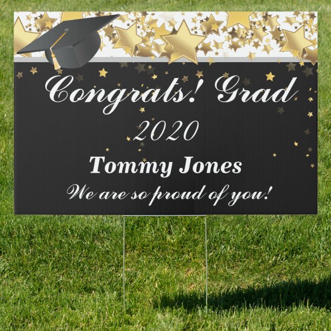 Custom Graduation Party Yard Sign-Large Size Sign (Insitu)