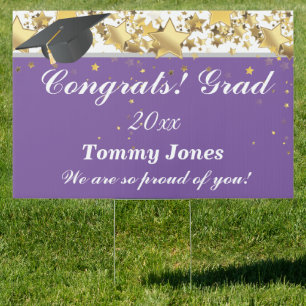 Custom Graduation Party Yard Sign-Large Size Sign
