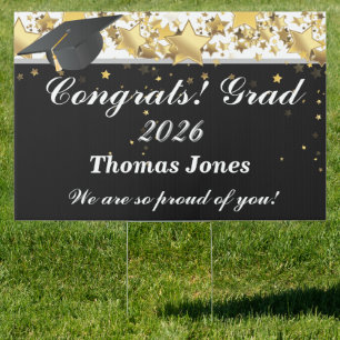 Custom Graduation Party Yard Sign-Large Size Sign