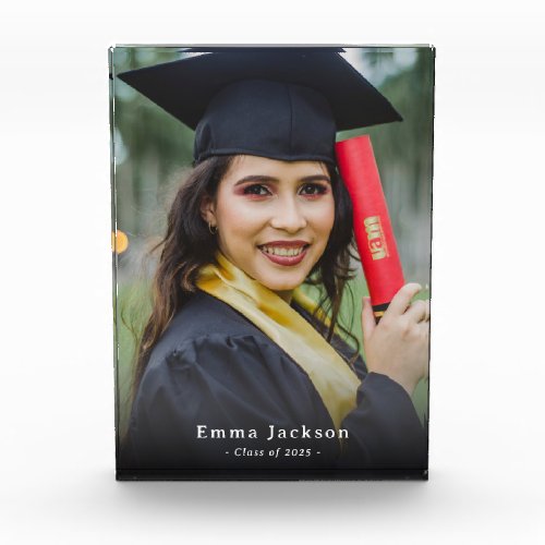 Custom Graduation Personalized Name  Photo Block