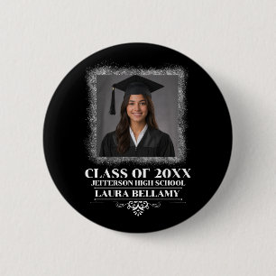 Custom Graduation Photo 2026 Graduate Proud Parent Button
