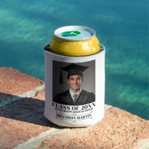 Custom Graduation Photo 2026 Graduate Proud Parent Can Cooler
