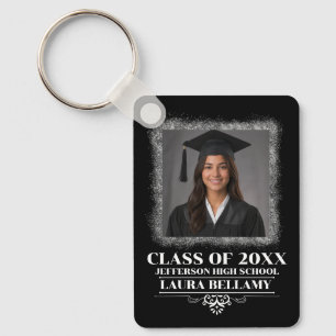 Custom Graduation Photo 2026 Graduate Proud Parent Keychain