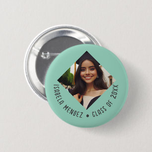 Custom Graduation Photo Announcement Button