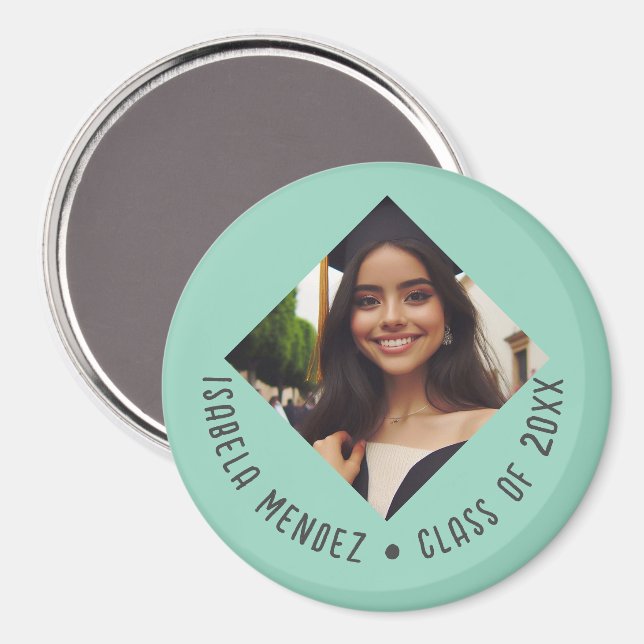 Custom Graduation Photo Announcement Magnet (Front/Back)