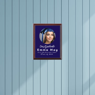 Custom Graduation Photo Award Plaque
