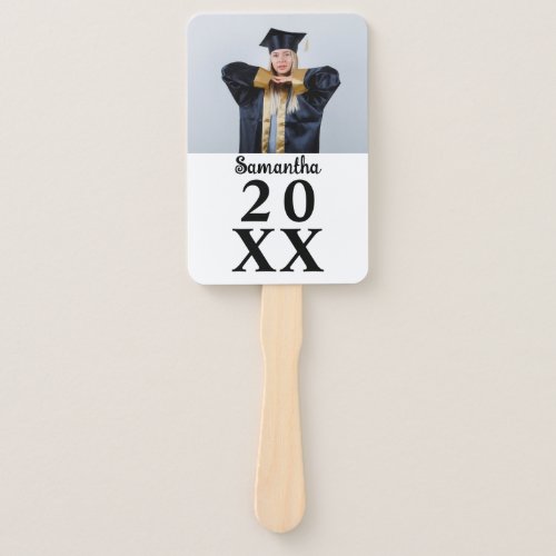 Custom Graduation Photo Class of 2024 Party Senior Hand Fan