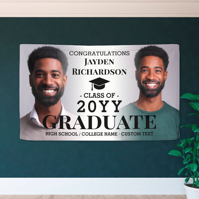 Custom Graduation Photo Collage Grad Congrats Banner (Custom Graduation Photo Collage Grad Congrats Banner
)