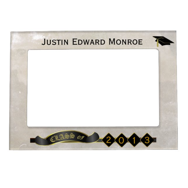 Custom Graduation Photo Magnetic Frame (Front)