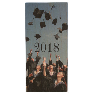 Custom Graduation Photo Monogram USB Flash Drive