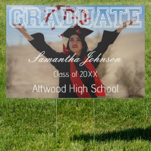 Custom Graduation Photo Outdoor Sign