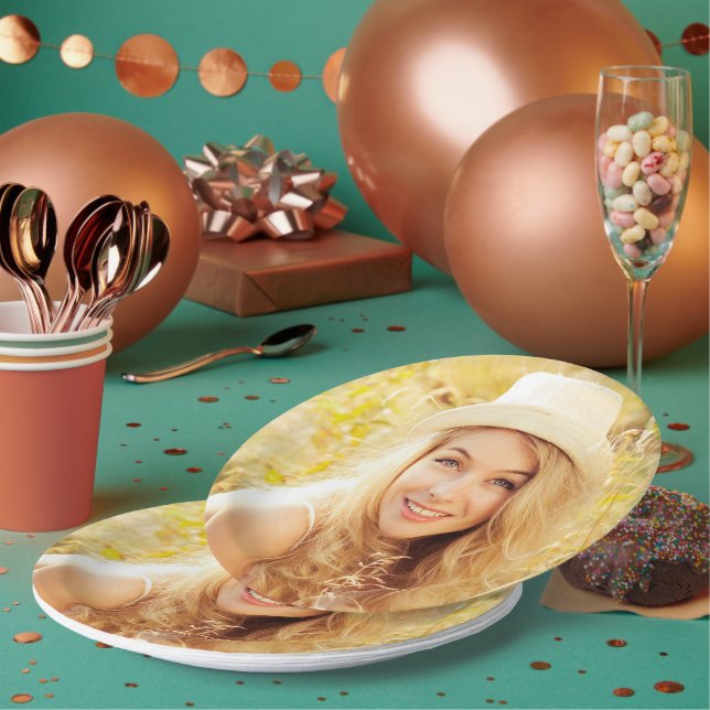 Custom Graduation Photo Paper Plates (Multi)