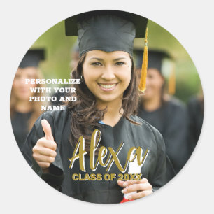 Custom Graduation Photo Sticker