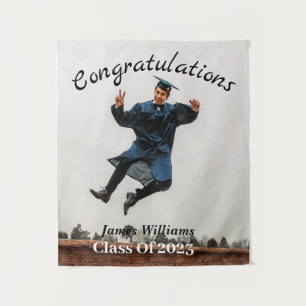 Custom Graduation Photo Tapestry
