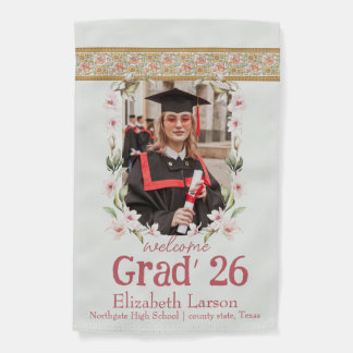 Custom Graduation Photo with Name 2026 Garden Flag