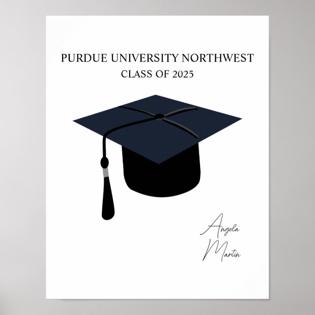 Custom Graduation Portrait | PRINTABLE Personalize Poster (Front)