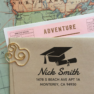 Custom Graduation Return Address Self-inking Stamp