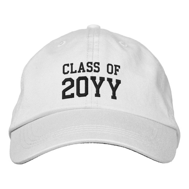 Custom Graduation School College Graduate Embroidered Baseball Cap (Front)
