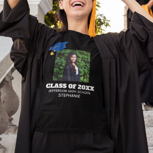 Custom Graduation Senior Portrait Photo Graduate T-Shirt