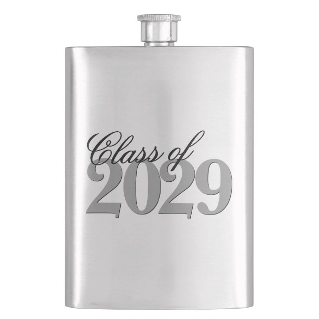 Custom Graduation | Simple Grad Year and Name Flask (Front)