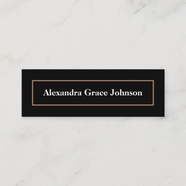 Custom Graduation Status Card (black/gold) (Front)