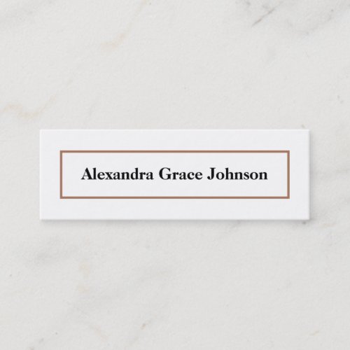 Custom Graduation Status Card (white/gold) Business Card Template