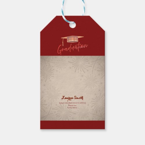 Custom Graduation Thank‑You Tag