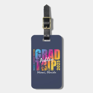 Custom Graduation Trip Group Matching Luggage Tag