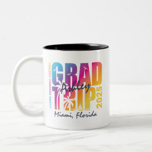 Custom Graduation Trip Group Matching Two-Tone Coffee Mug