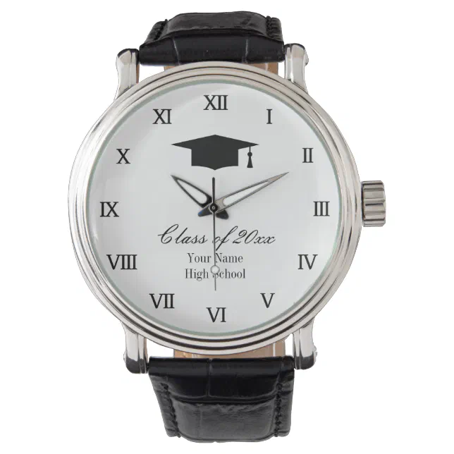 Custom graduation watch for graduate students
