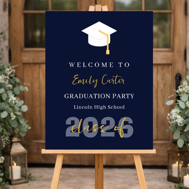 Custom Graduation Welcome Sign Class of 2026 (Creator Uploaded)