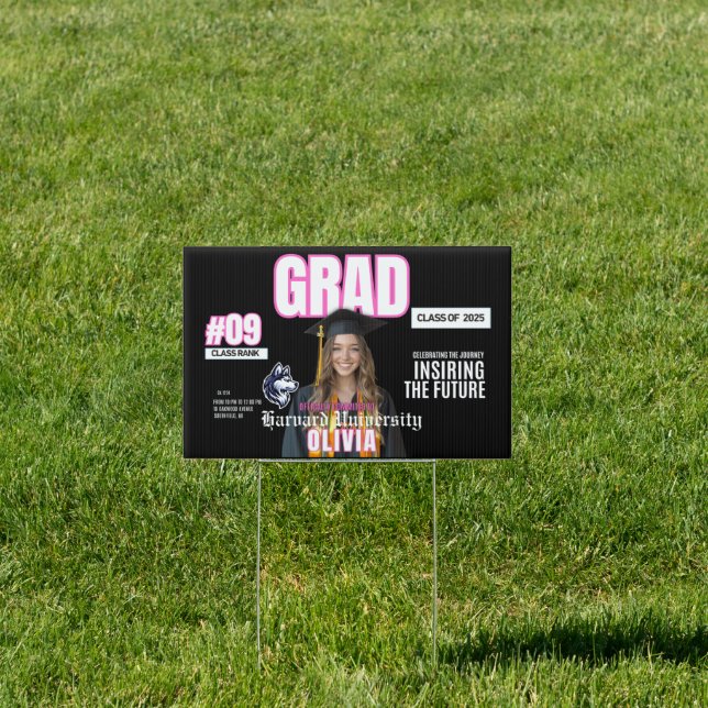 Custom Graduation Yard Sign | Class of 2025  (Insitu)