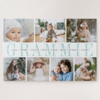 Custom Grammie 7 Photo Grandchildren Collage