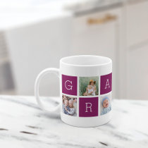 Custom Grammy Photo Collage Coffee Mug