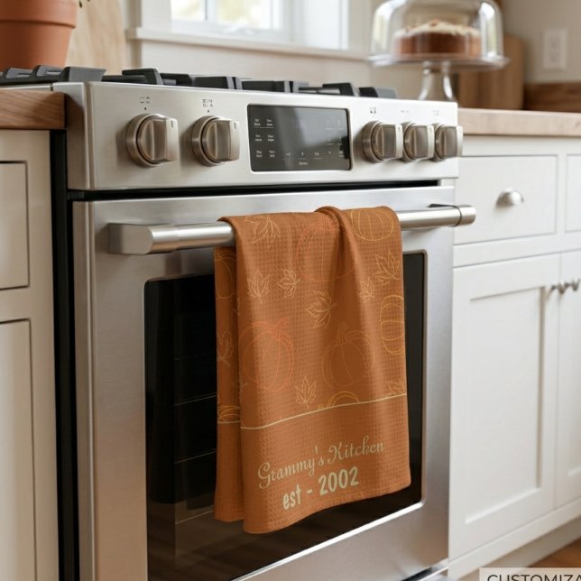 Custom Grammy’s Kitchen Fall  Personalized  Towel (Creator Uploaded)