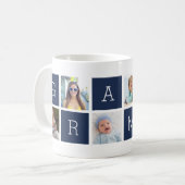 Custom Gramps Grandfather Photo Collage Coffee Mug (Front Left)