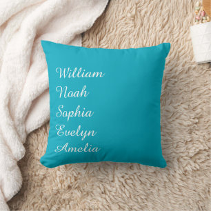Custom Grandchildren Names Throw Pillow