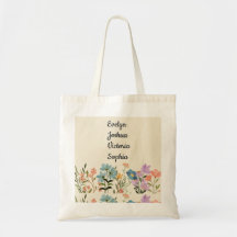 Custom Grandchildren Names wildflowers