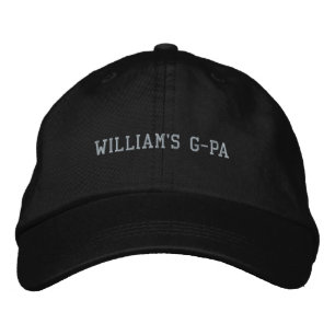 Custom Grandchild's Name for G-PA Embroidered Baseball Cap