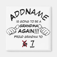Custom Grandma Again Magnet