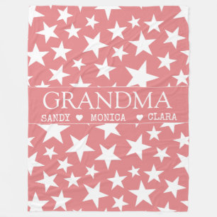 Custom grandma blanket with grandkids names