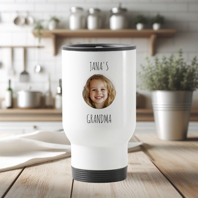 Custom Grandma | Personalized Face Photo  Travel Mug (Creator Uploaded)