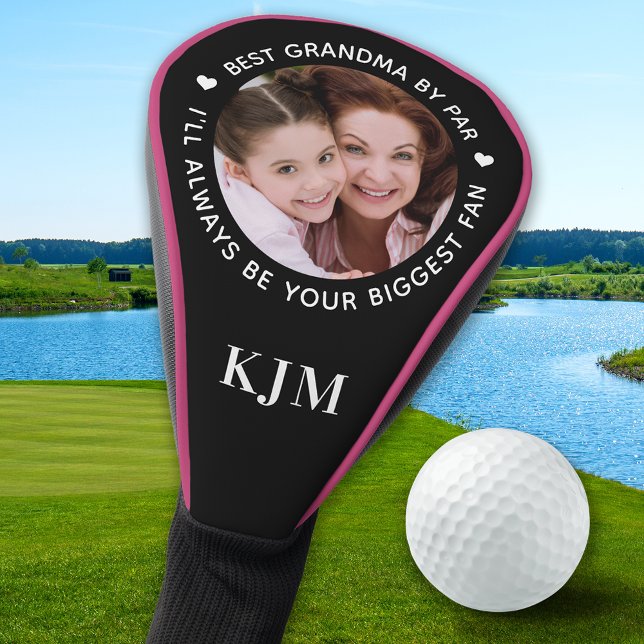 Custom GRANDMA Personalized Photo & Monogram Golf Head Cover (Creator Uploaded)